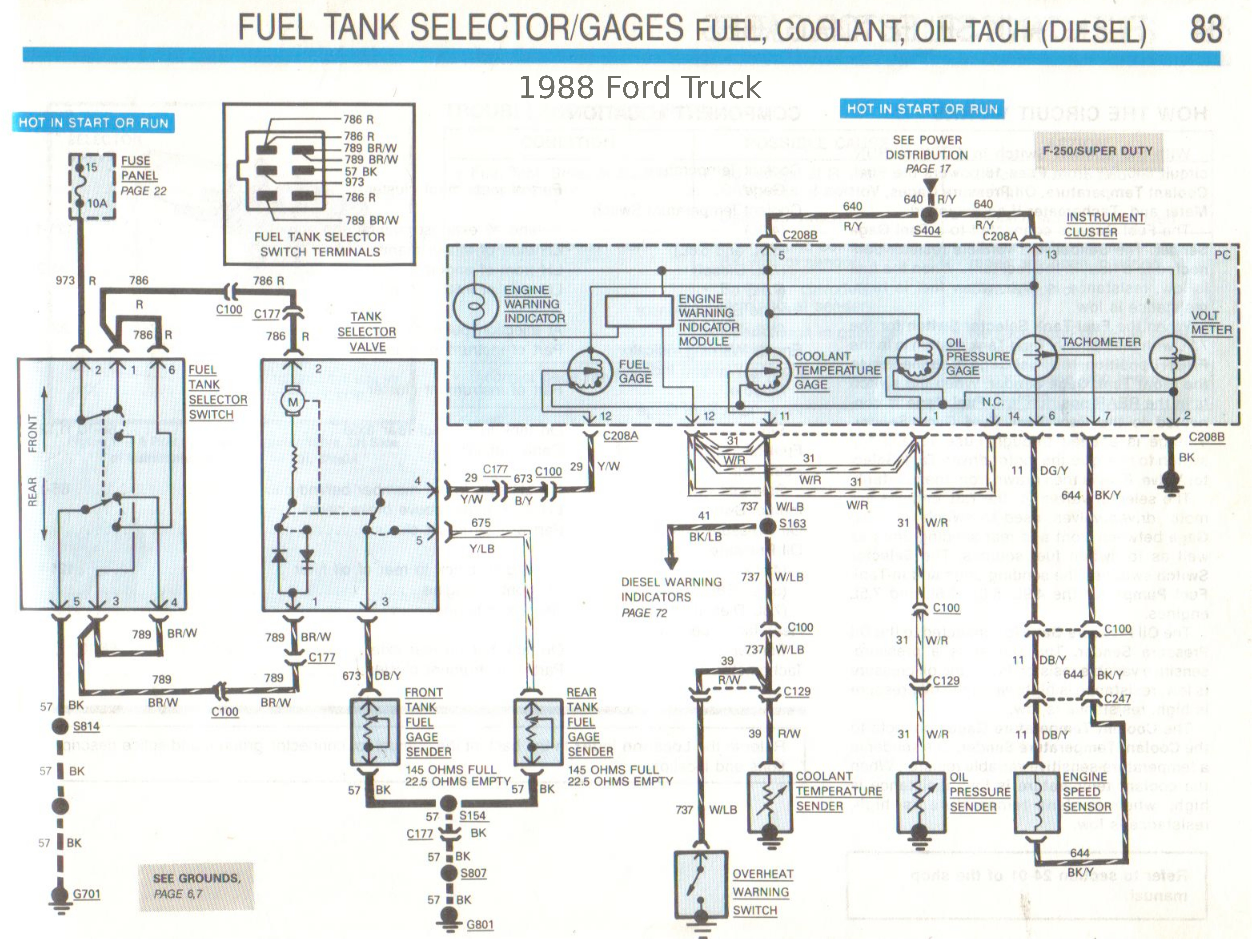 Ford fuel tank selector switch wiring #8